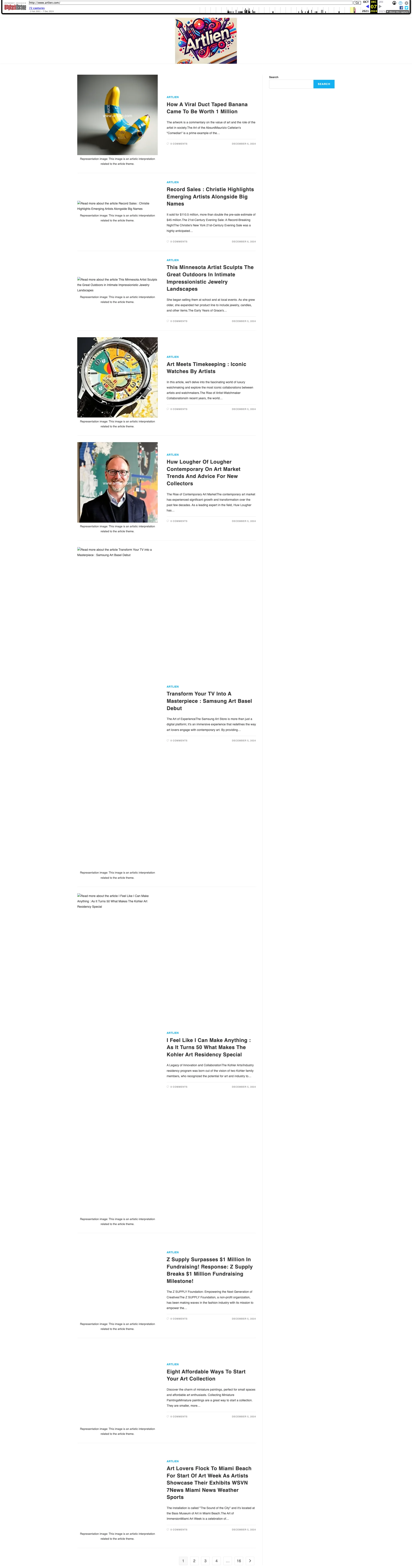 ArtLien.com screenshot 1