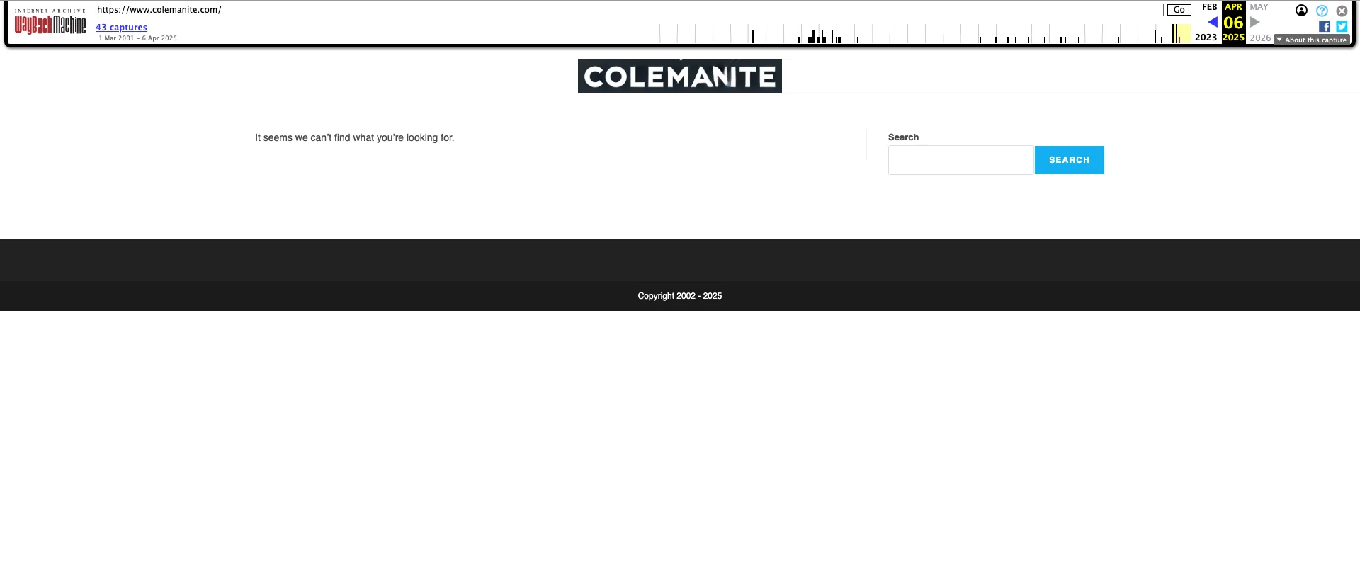 Colemanite.com screenshot 1