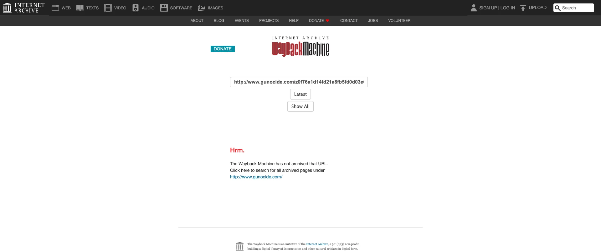 Gunocide.com screenshot 1